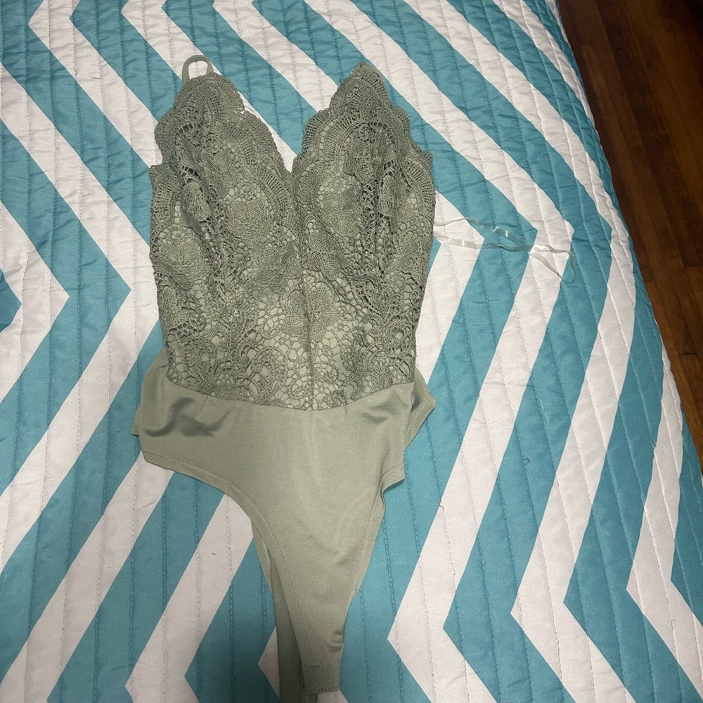 Sage green bodysuit